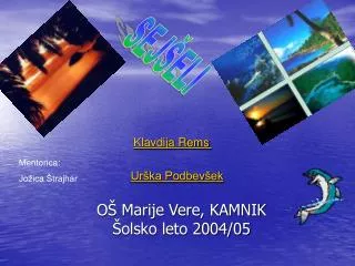 OŠ Marije Vere, KAMNIK Šolsko leto 2004/05