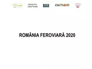 ROMÂNIA FEROVIARĂ 2020