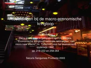 afbeeldingen bij de macro economische kringloop