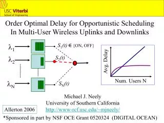 Order Optimal Delay for Opportunistic Scheduling In Multi-User Wireless Uplinks and Downlinks