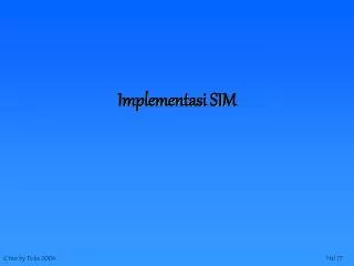 Implementasi SIM