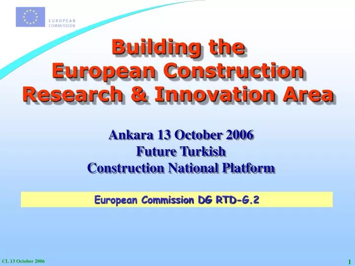building the european construction research innovation area