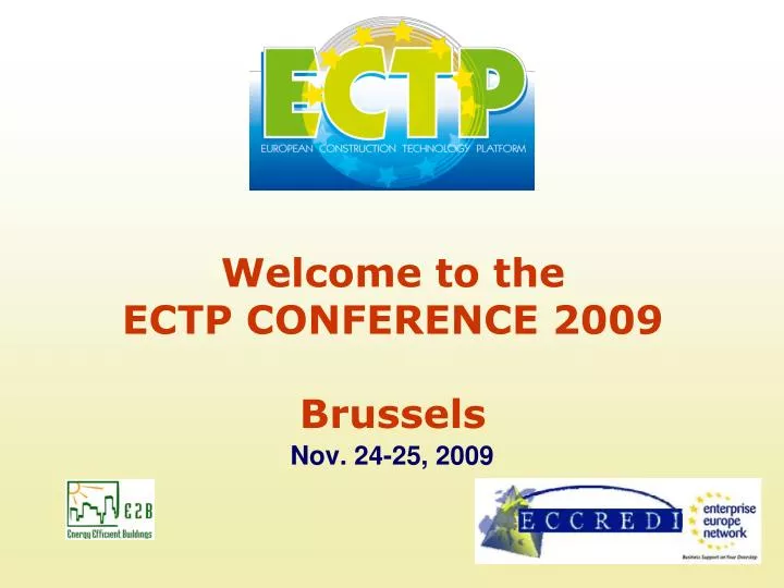 welcome to the ectp conference 2009 brussels