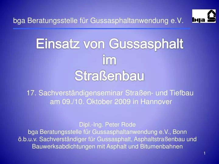 bga beratungsstelle f r gussasphaltanwendung e v