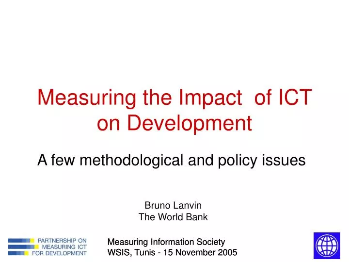 measuring the impact of ict on development