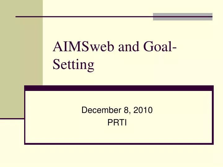 aimsweb and goal setting