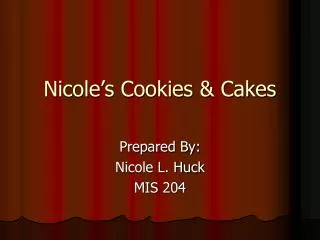 Nicole’s Cookies &amp; Cakes