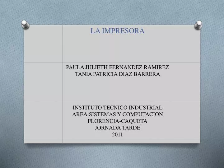 la impresora