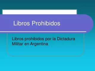 libros prohibidos