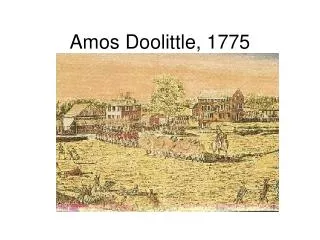 Amos Doolittle, 1775