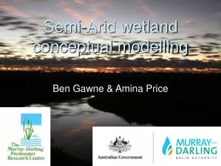 Semi-Arid wetland conceptual modelling