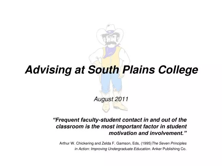 advising at south plains college