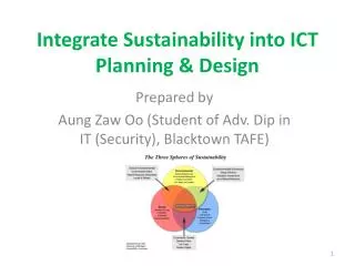 Integrate Sustainability into ICT Planning &amp; Design