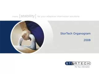 StorTech Organogram 2008