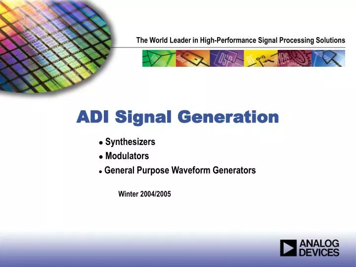 adi signal generation
