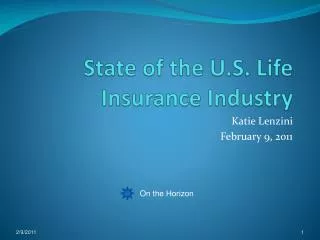 State of the U.S. Life Insurance Industry