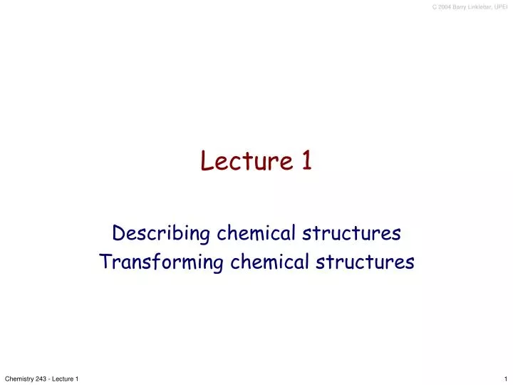 lecture 1