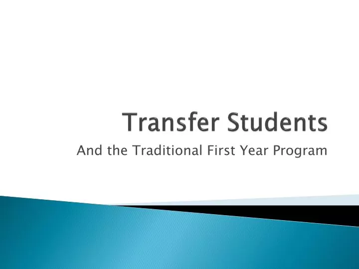 transfer students