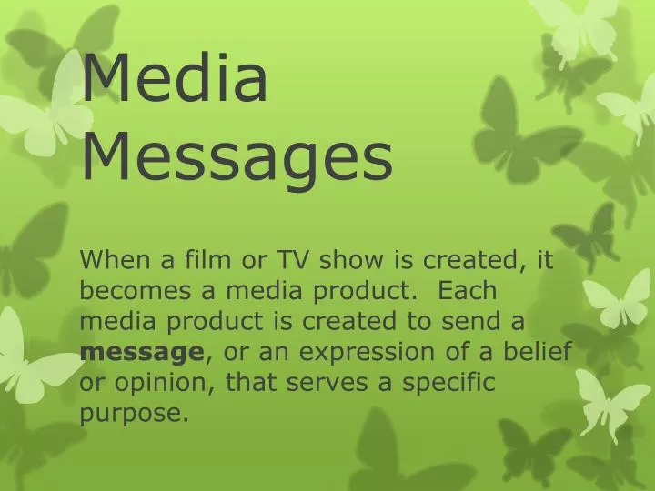 media messages