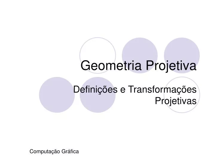 geometria projetiva