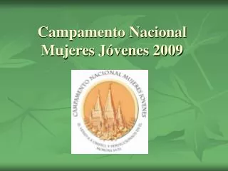 Campamento Nacional Mujeres Jóvenes 2009