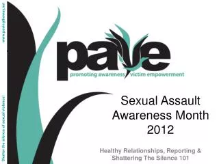 Sexual Assault Awareness Month 2012