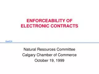 ENFORCEABILITY OF ELECTRONIC CONTRACTS