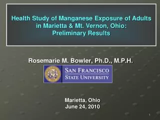 Rosemarie M. Bowler, Ph.D., M.P.H.