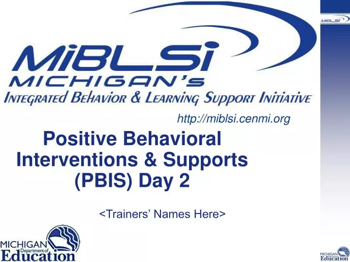 positive behavioral interventions supports pbis day 2