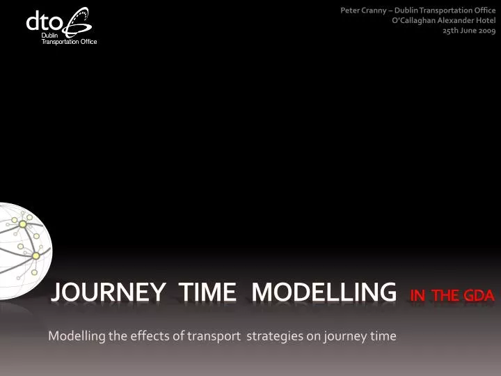 journey time modelling