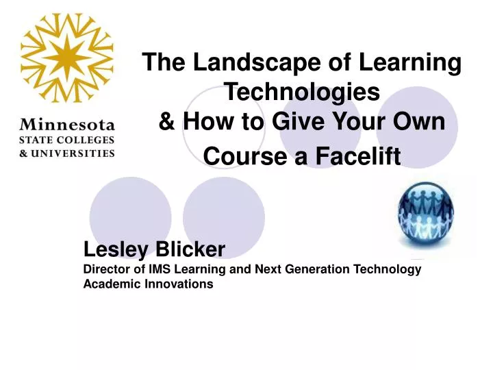 the landscape of learning technologies how to give your own course a facelift