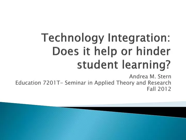 technology integration does it help or hinder student learning