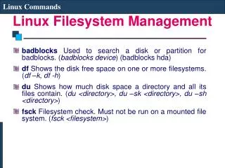 Linux Filesystem Management