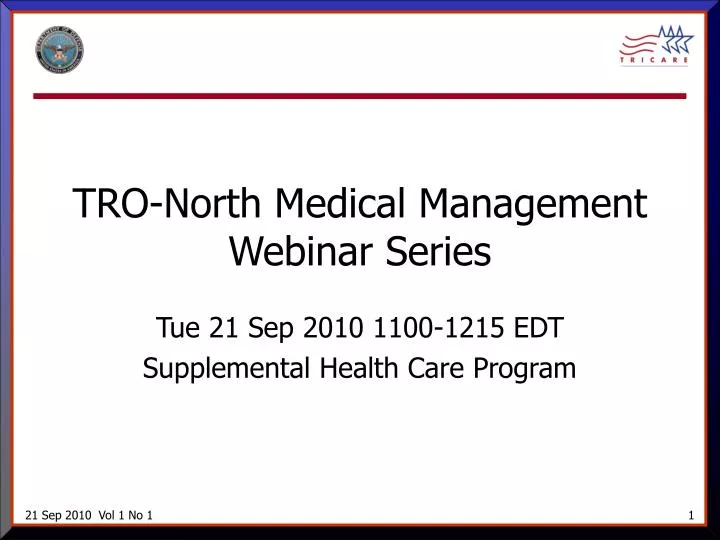 tro north medical management webinar series