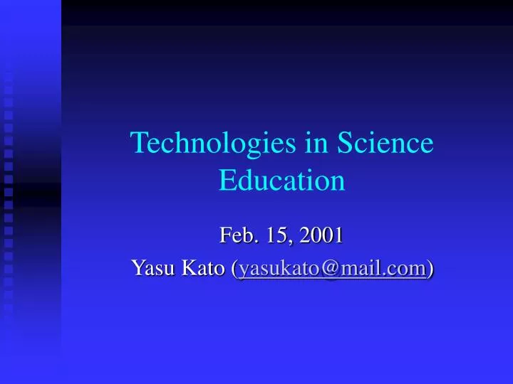 technologies in science education