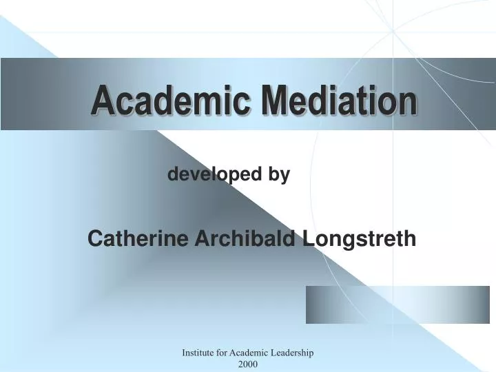 academic mediation