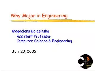 Why Major in Engineering