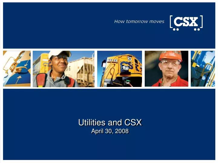 utilities and csx april 30 2008