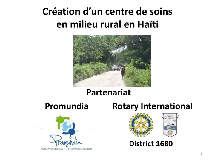 cr ation d un centre de soins en milieu rural en ha ti