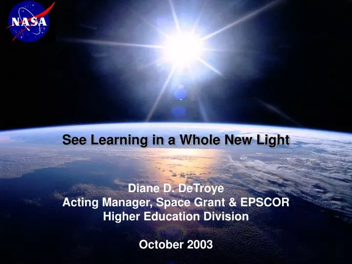 see learning in a whole new light
