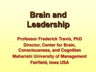 Brain and Leadership