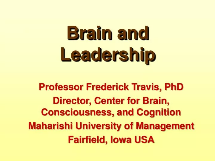 brain and leadership