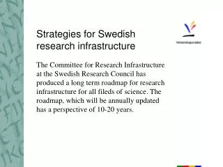Strategies for Swedish research infrastructure