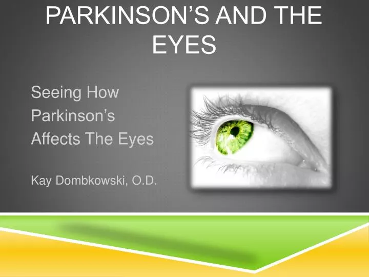 parkinson s and the eyes