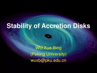 Stability of Accretion Disks