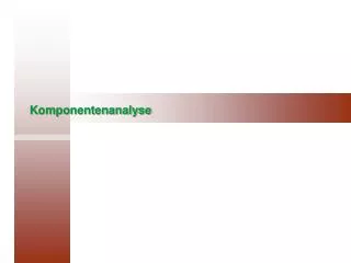 komponentenanalyse