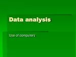 Data analysis - slide 1