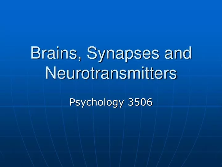brains synapses and neurotransmitters