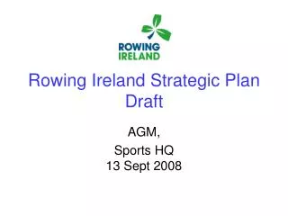 Rowing Ireland Strategic Plan Draft