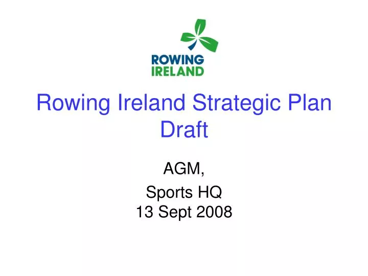 rowing ireland strategic plan draft
